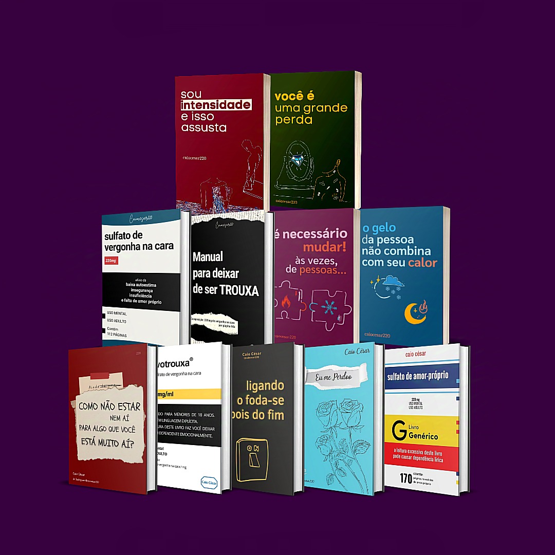 Pack = 11 livros (todos os livros de caiocesar220)
